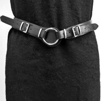 Wide leather strap VENUS